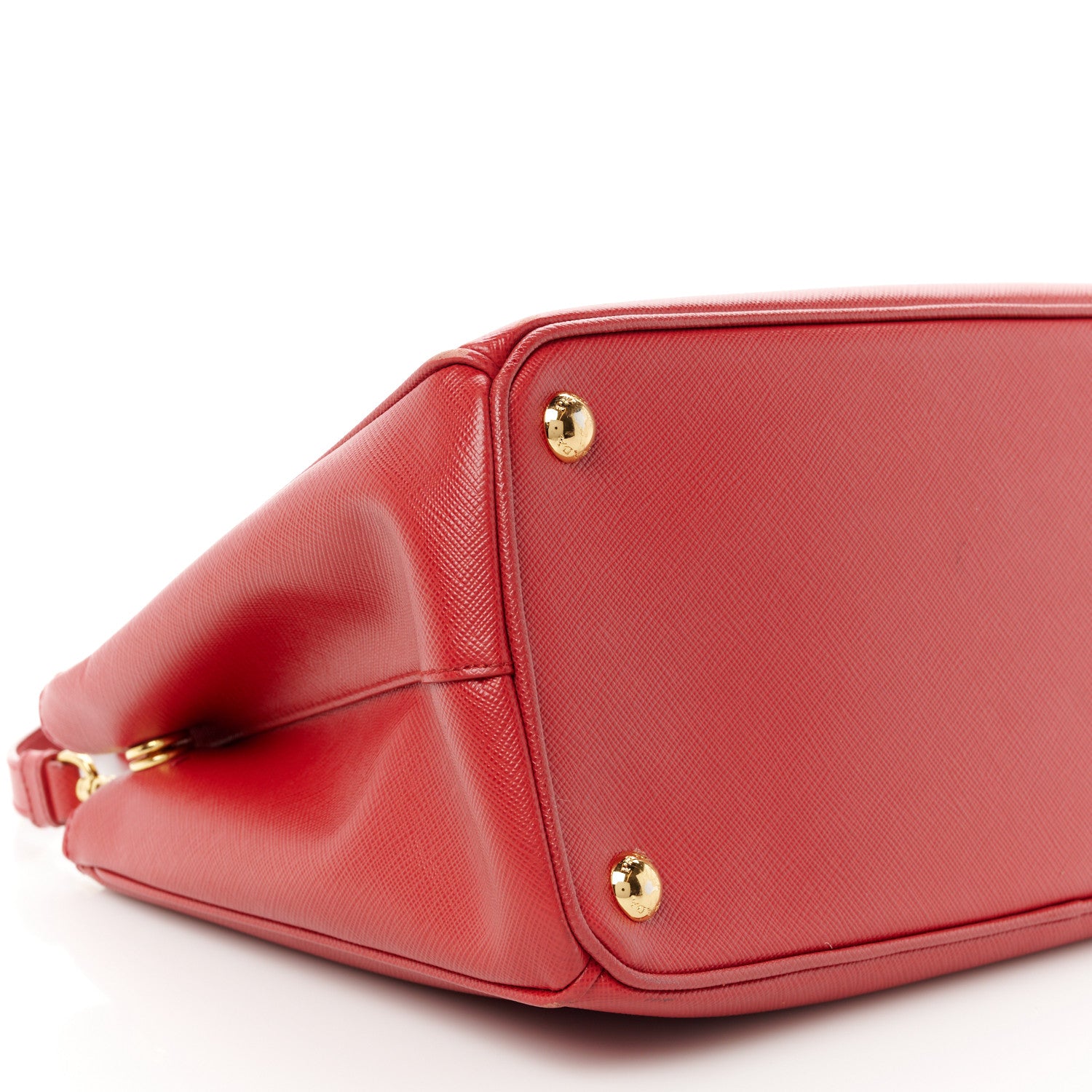 Prada Saffiano Small Galleria Double Zip Tote Fuoco 10 of 11