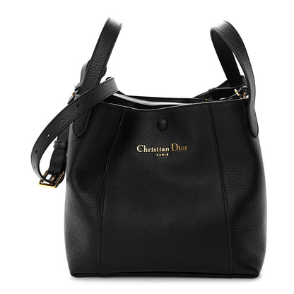 Christian Dior Calfskin Medium Signature Bucket Bag Black 1 of 10