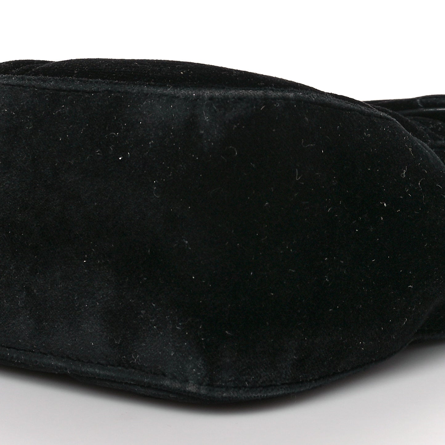 Velvet Matelasse Medium GG Marmont Shoulder Bag Black