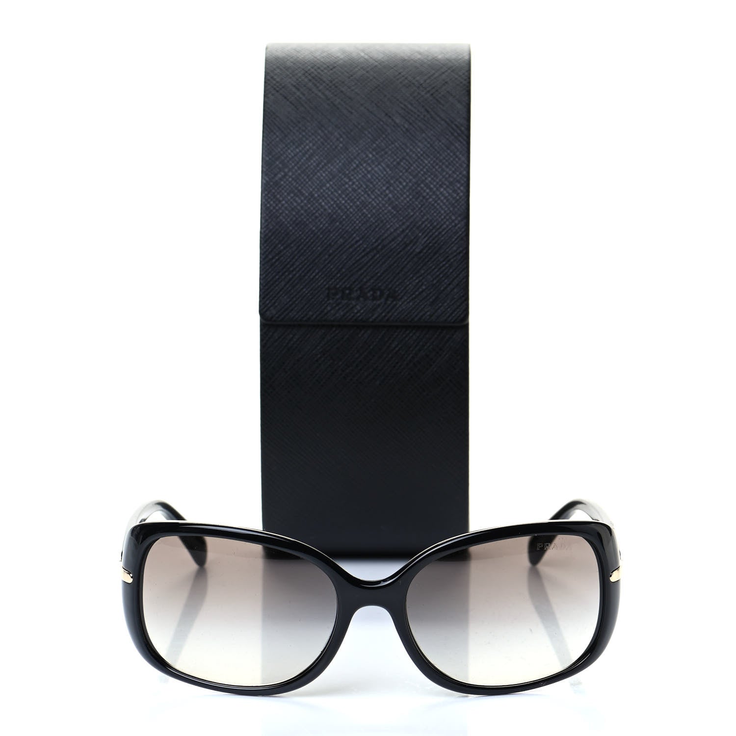 Prada Square Sunglasses SPR 08O Black 13 of 15