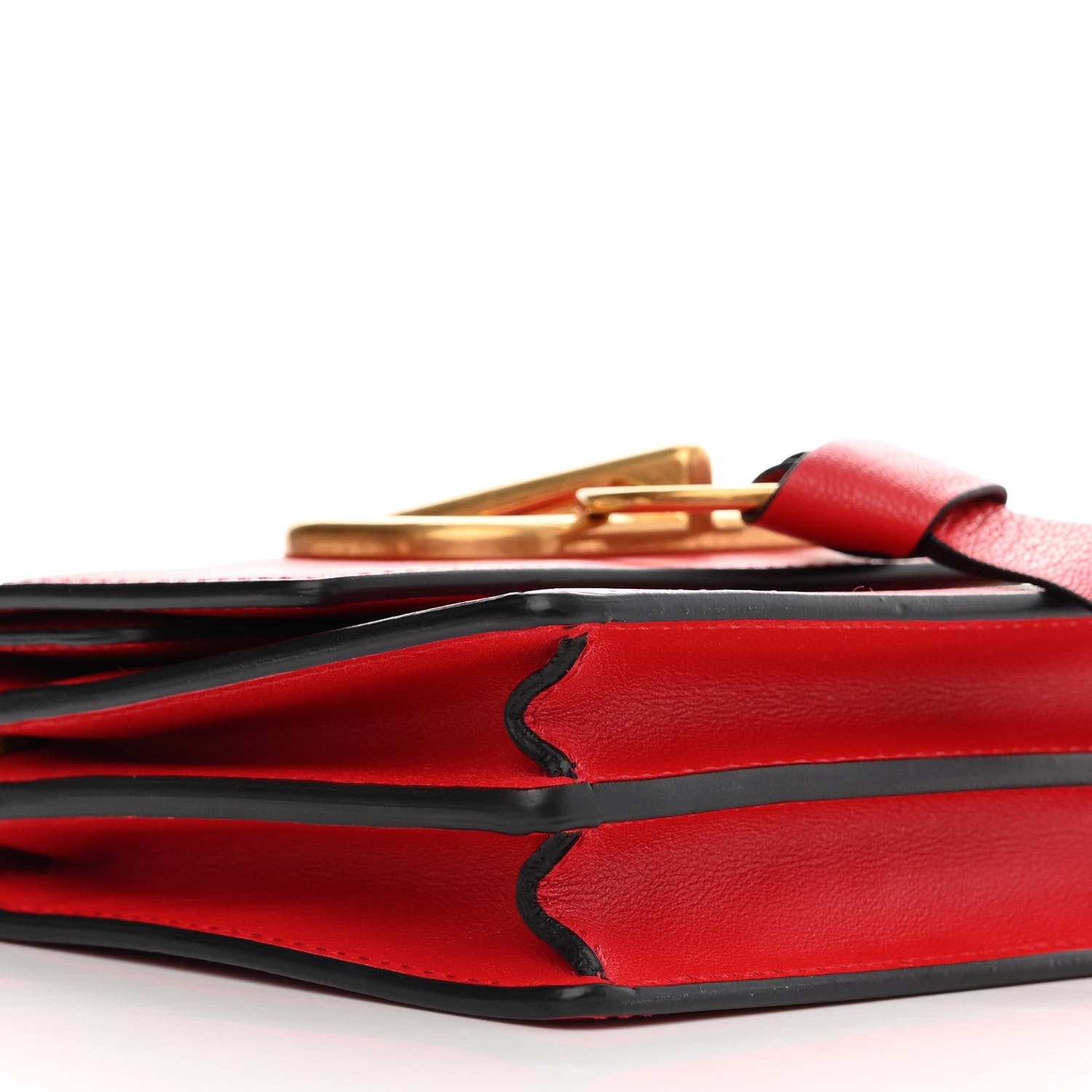 Valentino Garavani Smooth Calfskin Mini Vring Crossbody Bag Rouge Pur 8 of 9