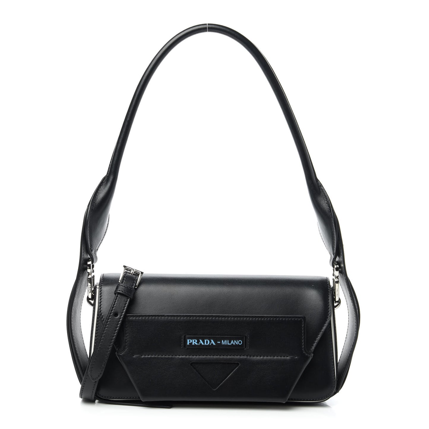 City Calfskin Manuelle Shoulder Bag Black