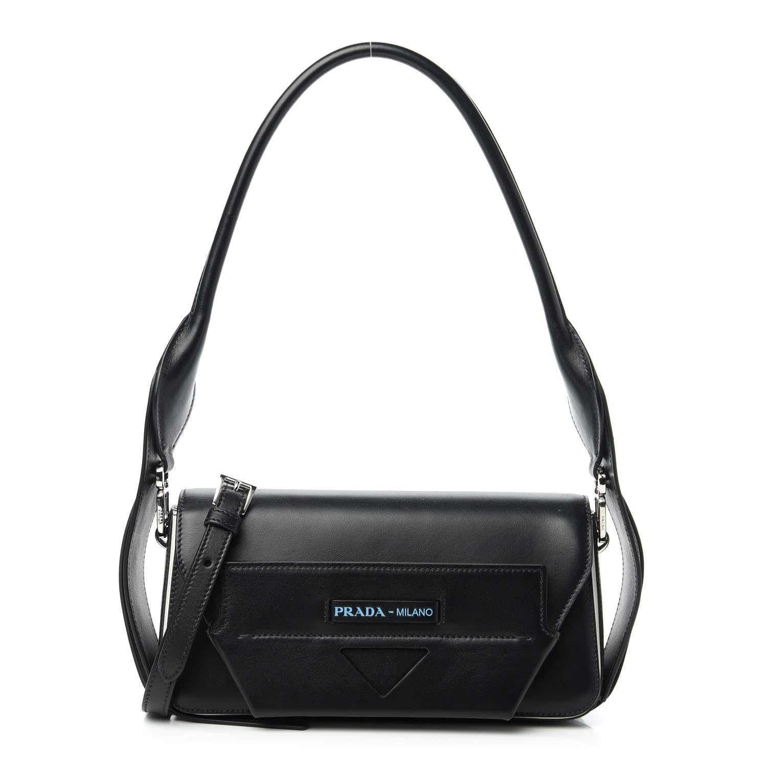 Prada City Calfskin Manuelle Shoulder Bag Black 1 of 10