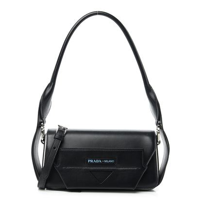Prada City Calfskin Manuelle Shoulder Bag Black 1 of 10