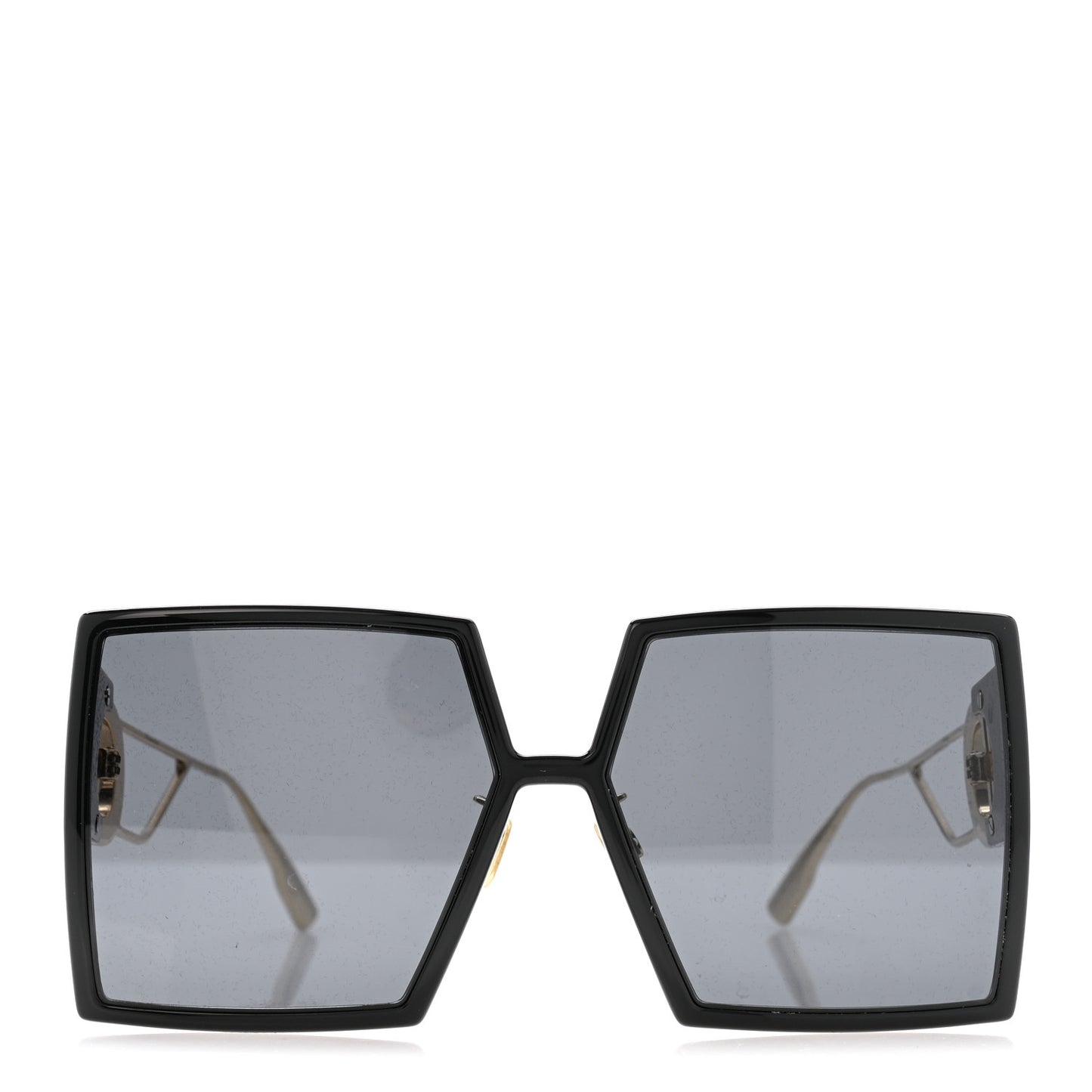 Acetate Square 30 Montaigne Sunglasses Black