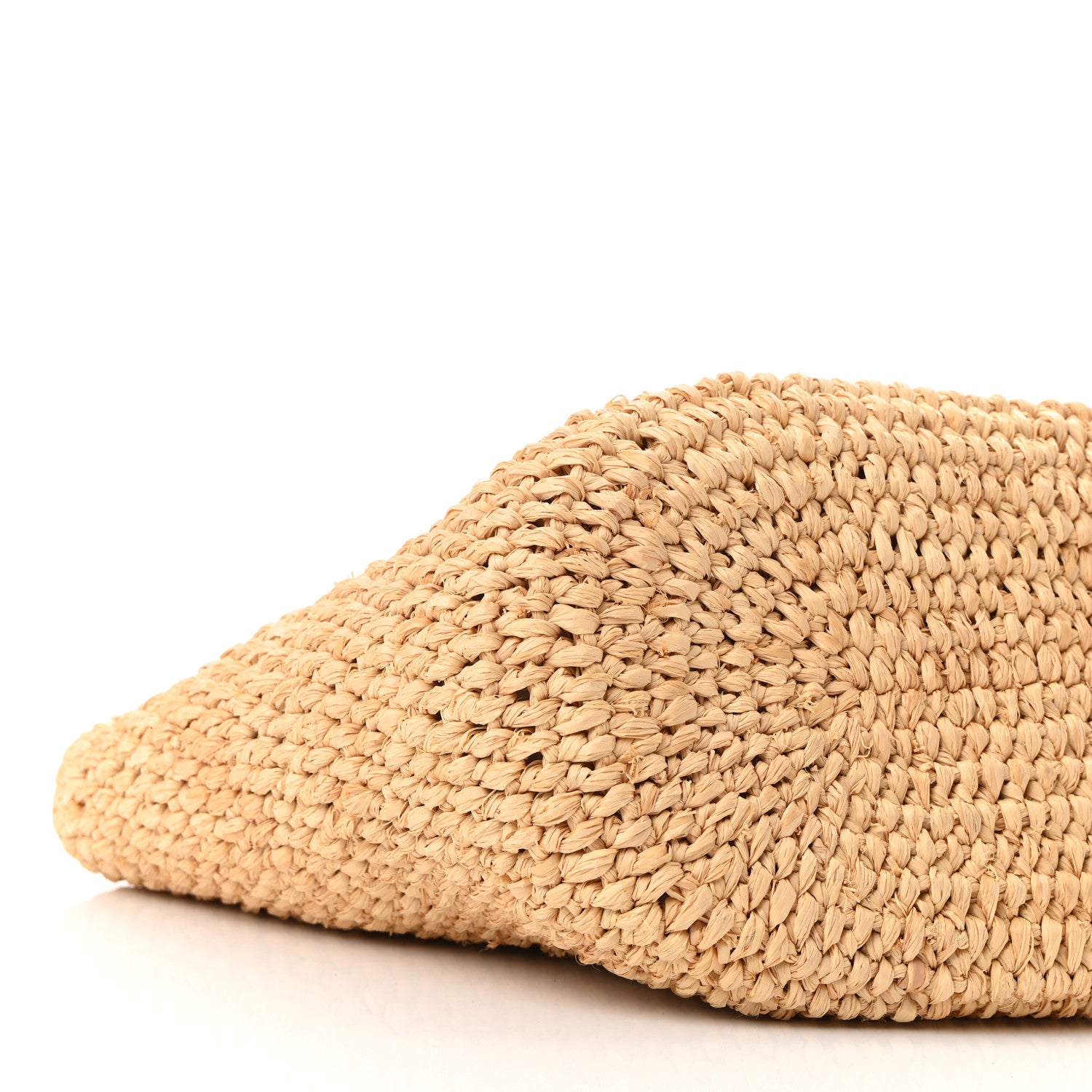 Balenciaga Raffia Calfskin Panier Basket Tote Natural 8 of 9