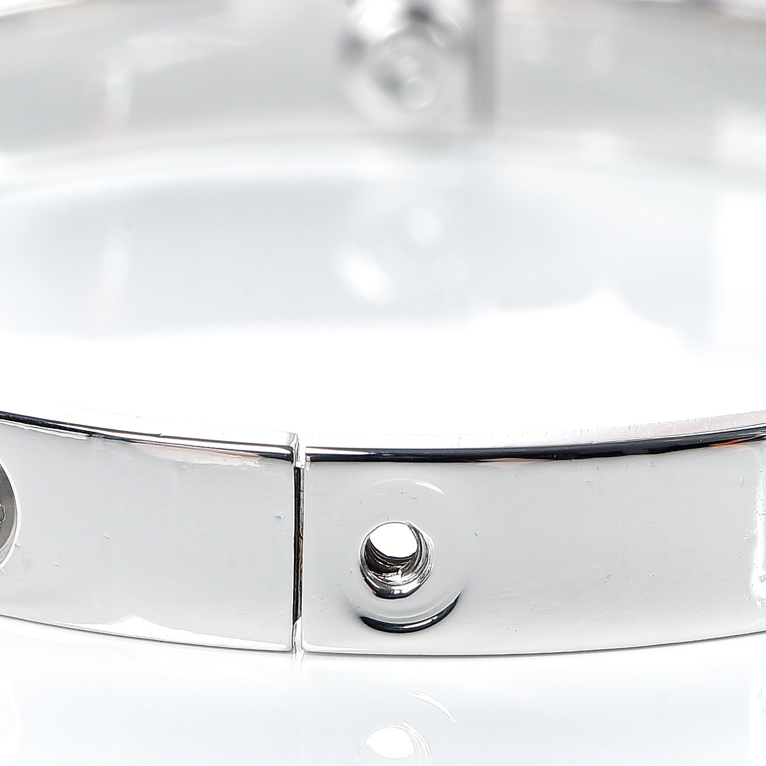 Cartier 18K White Gold LOVE Bracelet 17 4 of 7