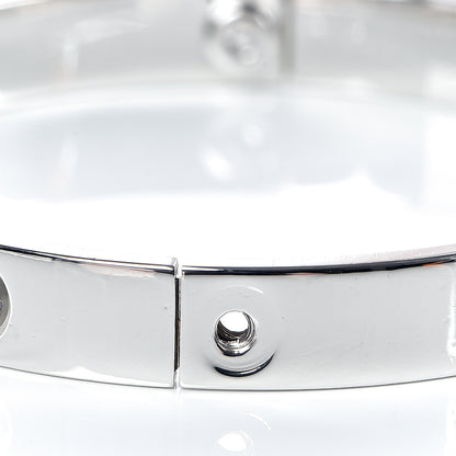 Cartier 18K White Gold LOVE Bracelet 17 4 of 7