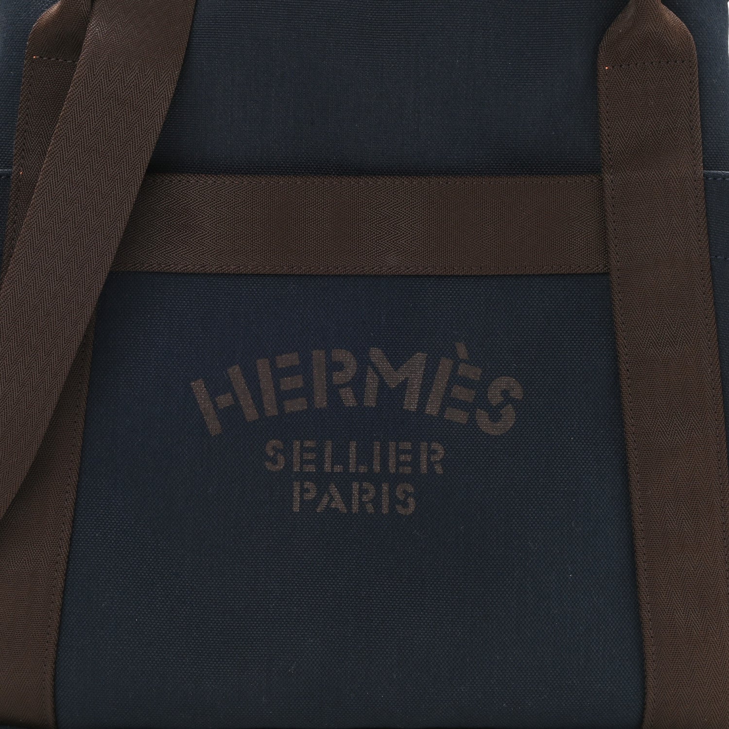 Hermes Toile Sac De Pansage Groom Bleu Navy Feu 9 of 12