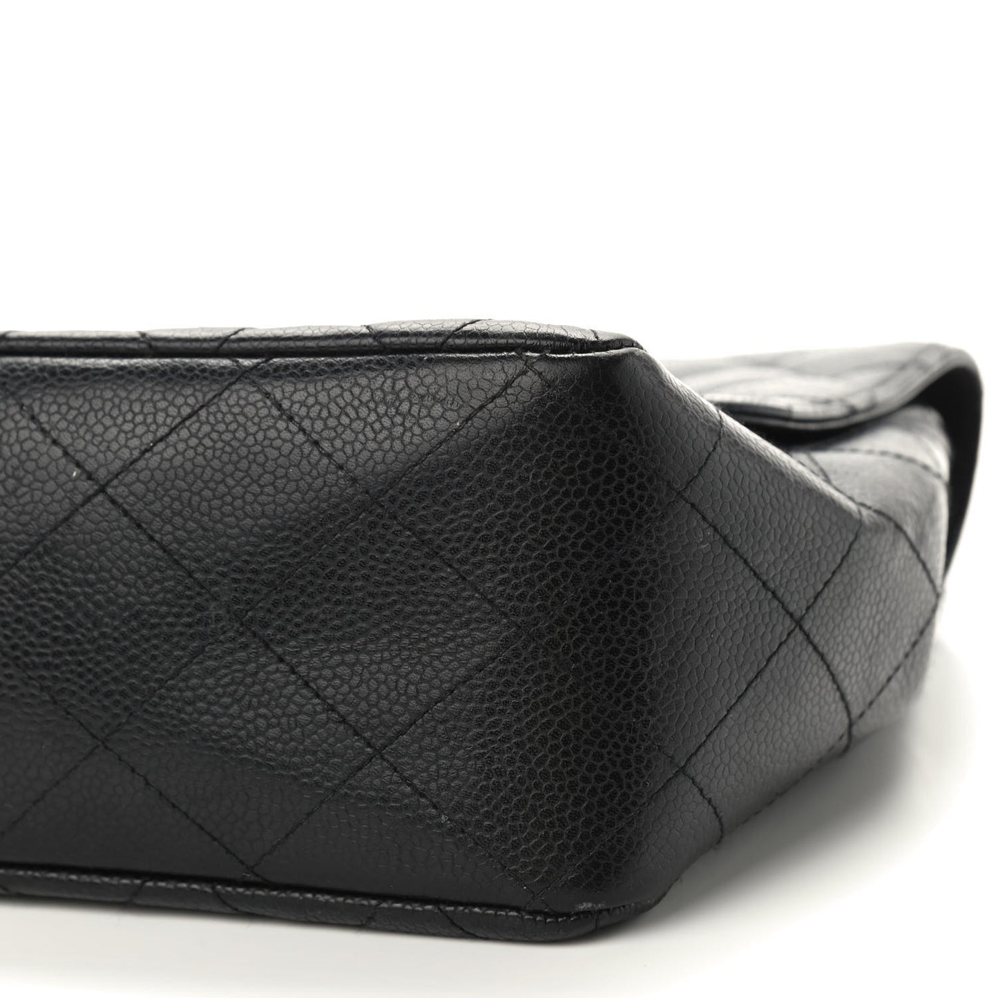 Caviar Quilted Jumbo Single Flap Black