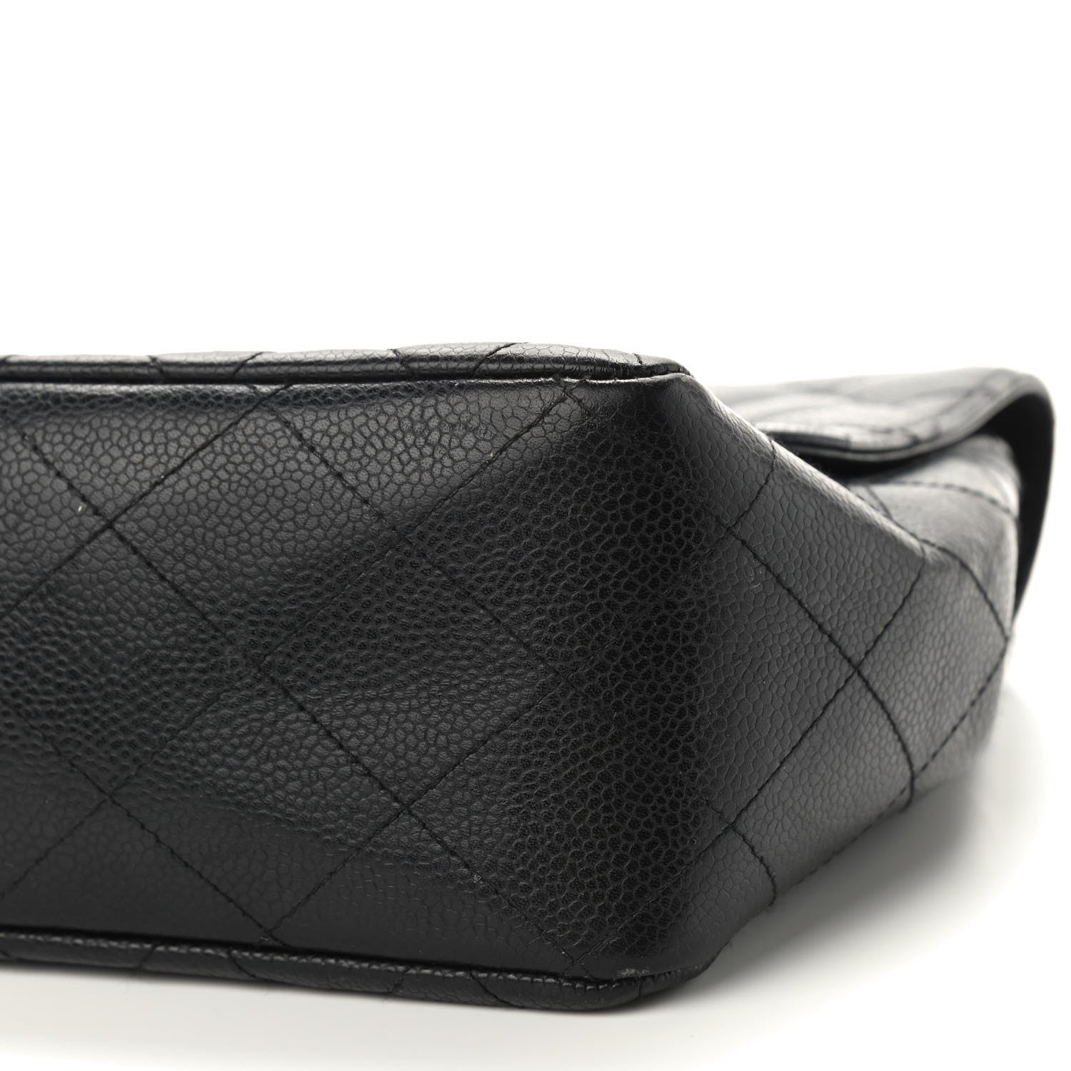 Chanel Caviar Quilted Jumbo Single Flap Black 12 of 16