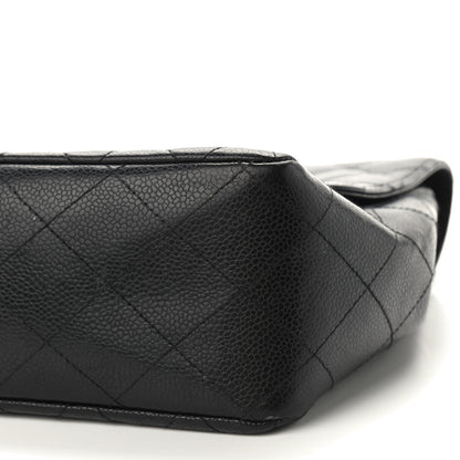 Chanel Caviar Quilted Jumbo Single Flap Black 12 of 16