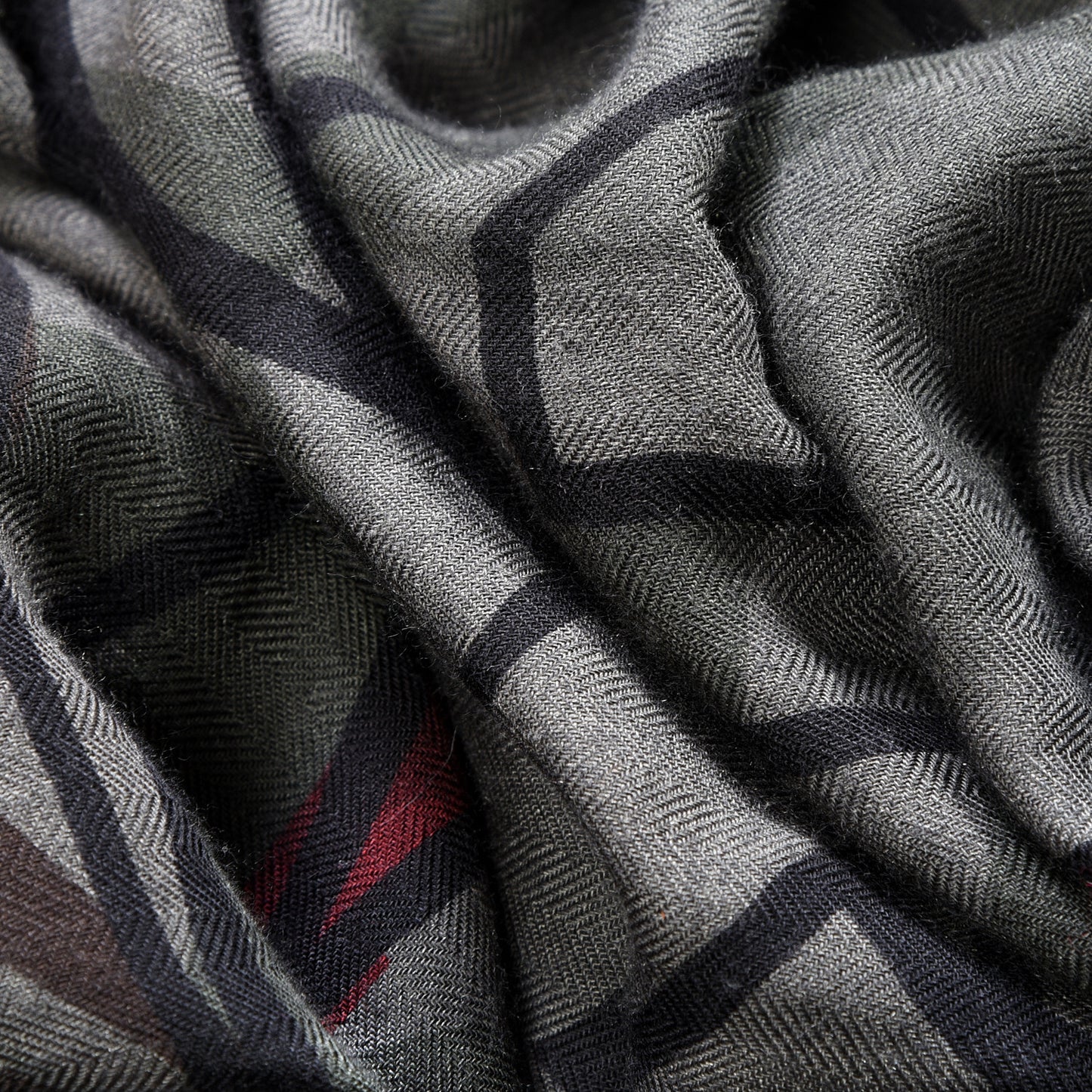 Cashmere Silk Quadridge Scarf 140