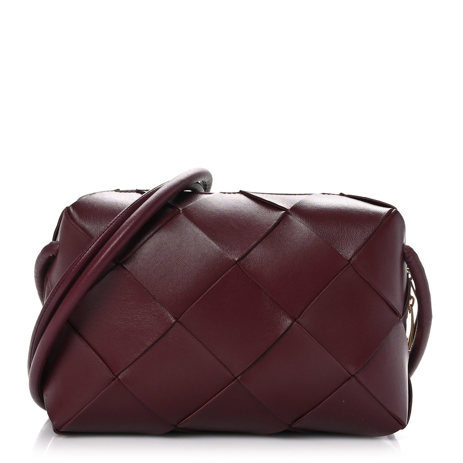 Bottega Veneta Lambskin Maxi Intrecciato Small Cassette Camera Bag Barolo 1 of 9