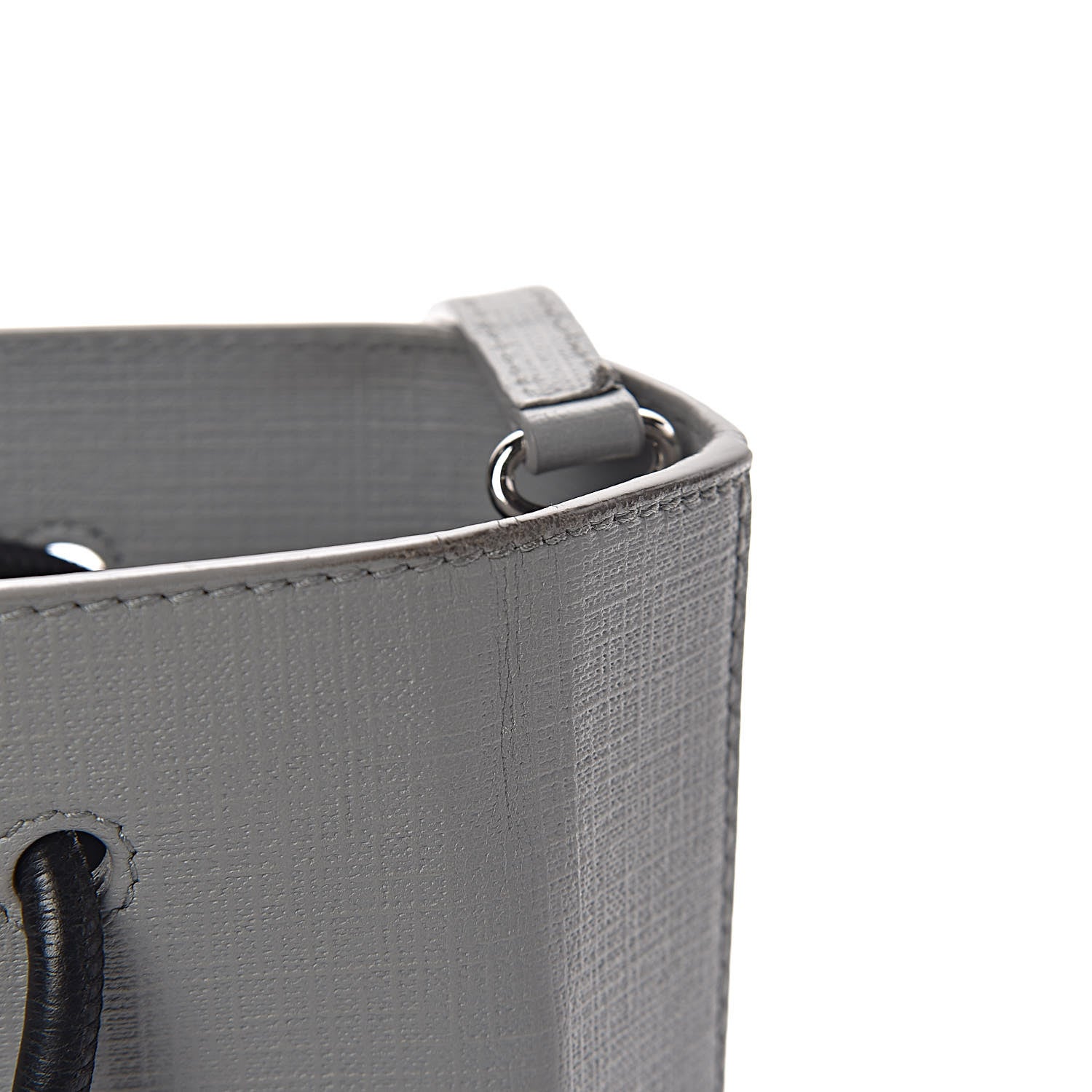 Balenciaga Calfskin Logo XXS Shopping Tote Gris Fossile 11 of 12