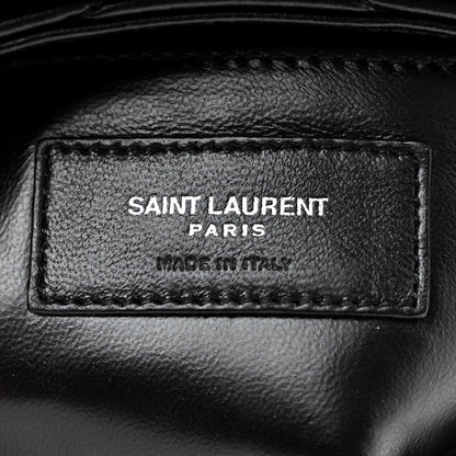 Saint Laurent Calfskin Y Quilted Monogram Small Loulou Chain Satchel Black 8 of 12