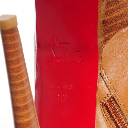 Christian Louboutin Leather Moulage 140 Platform Booties 37 5 of 6