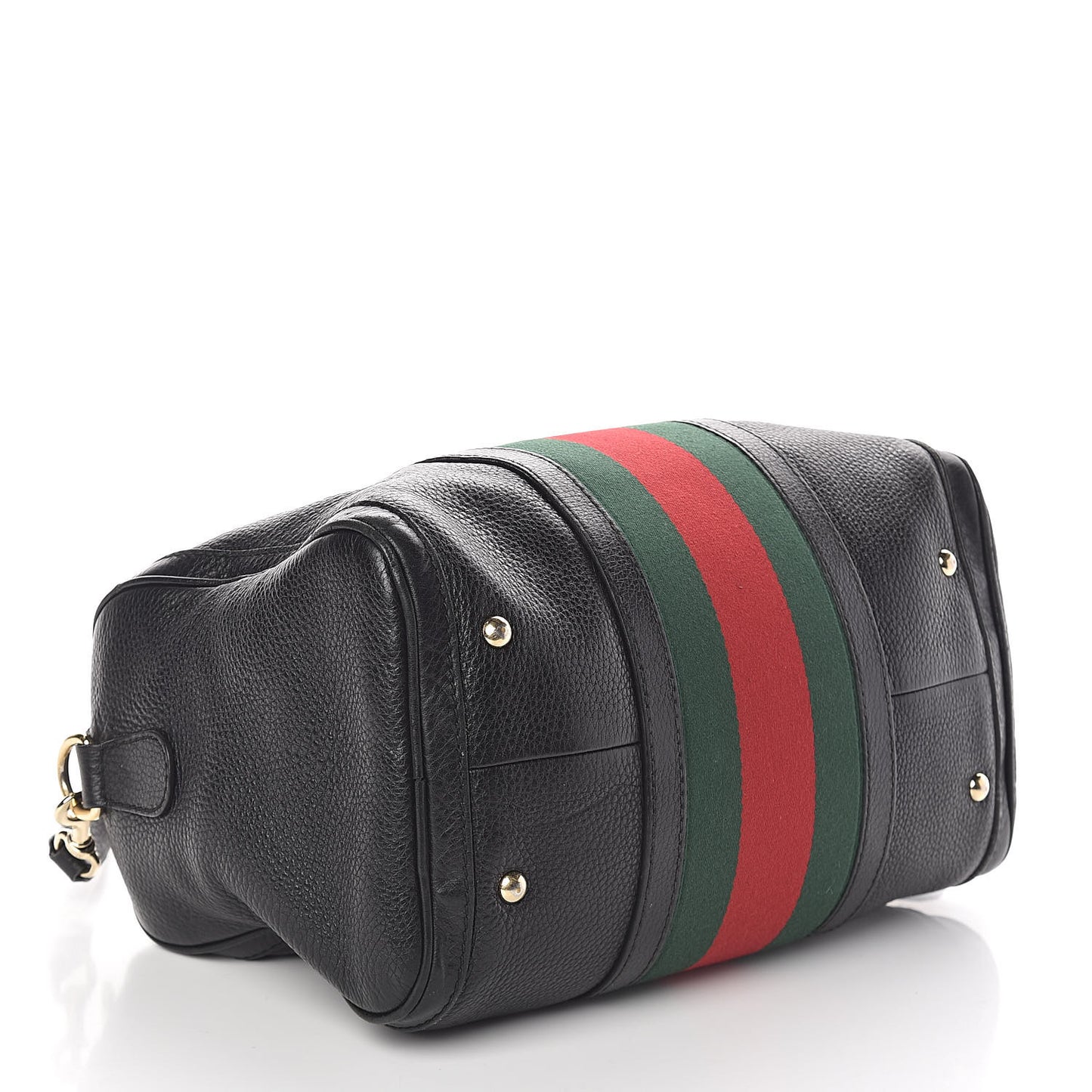 Calfskin Vintage Web Medium Boston Black