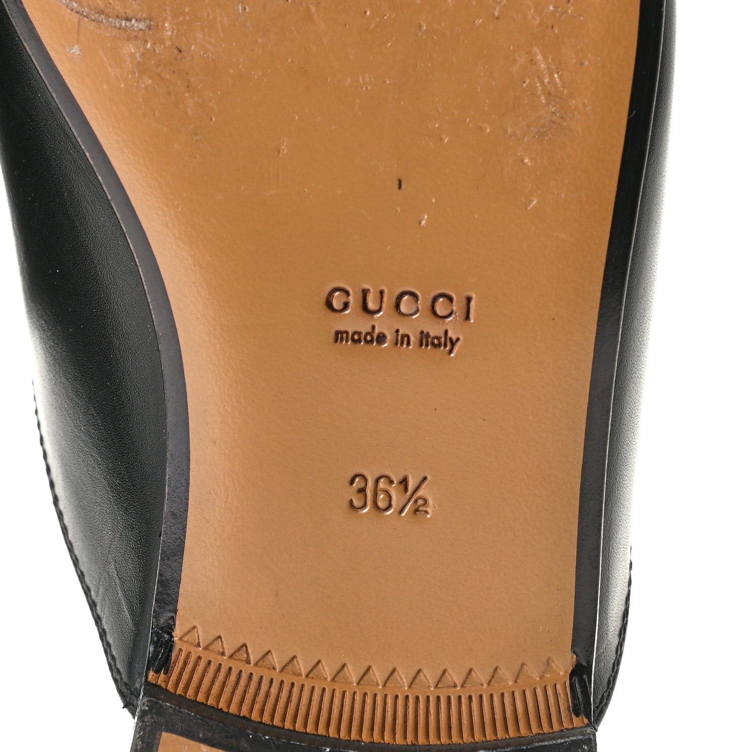 Gucci Calfskin Womens Princetown Slippers 36.5 Black 9 of 11
