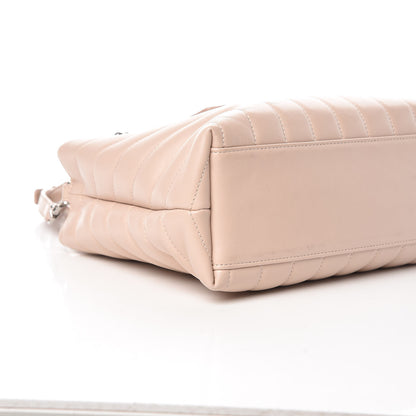 Saint Laurent Calfskin Y Quilted Monogram Small Loulou Shopper Marble Pink 10 of 12