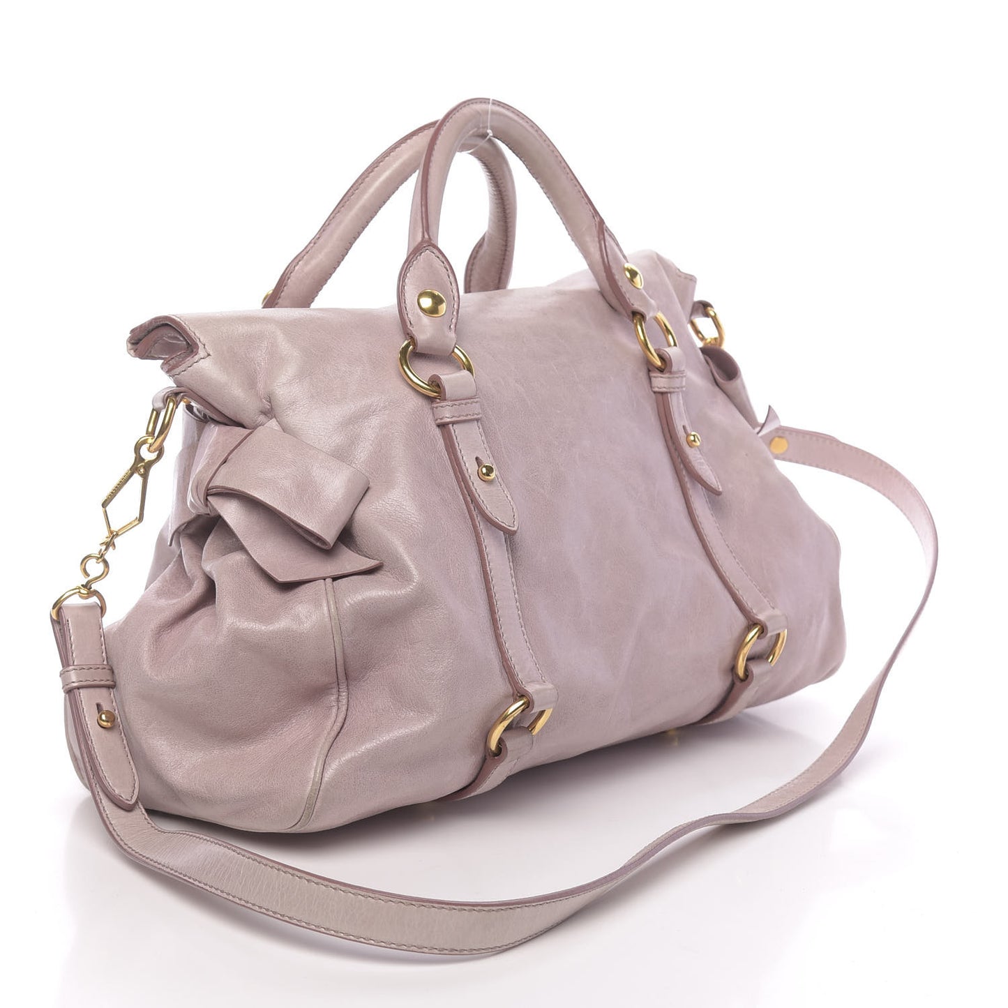 Vitello Medium Bow Bag Mughetto