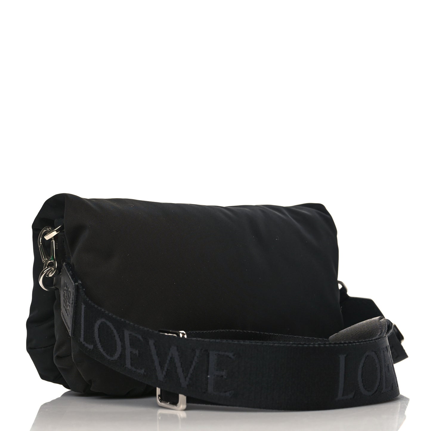 Nylon Mini Goya Puffer Bag Black