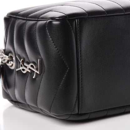 Saint Laurent Calfskin Y Quilted Monogram Small Loulou Bowling Bag Black 9 of 10