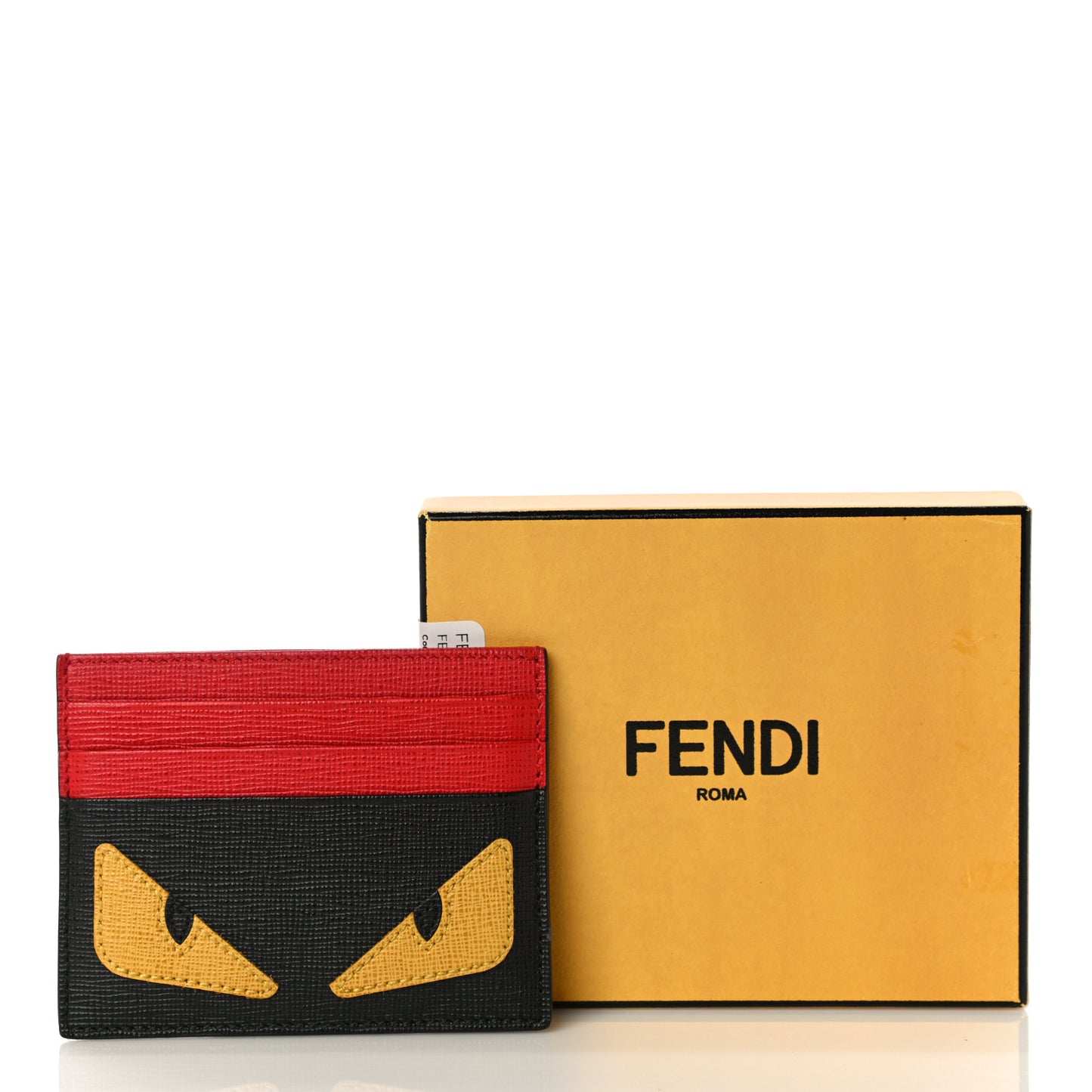 Vitello Elite Monster Eyes Card Holder Black Yellow Red