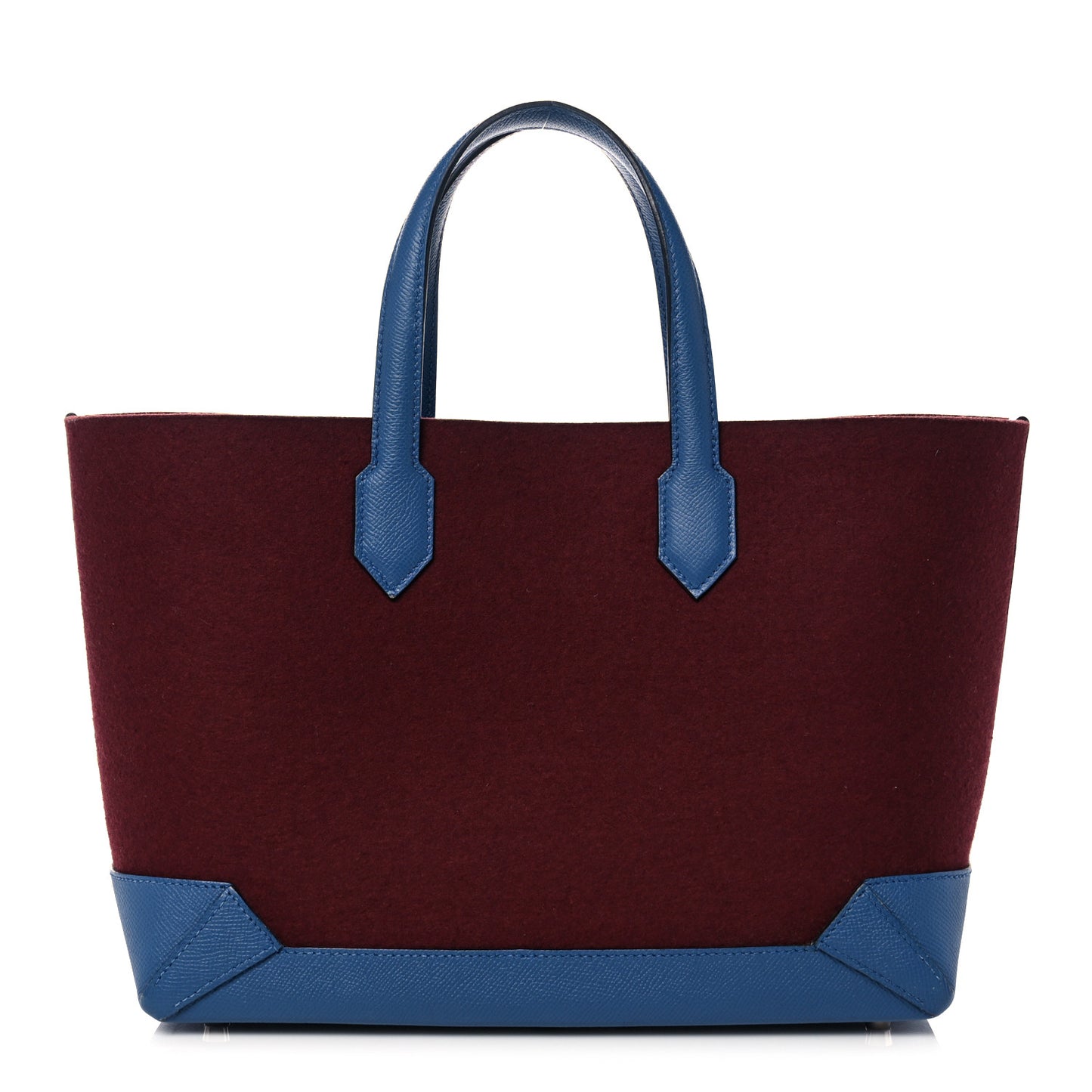 Felt Epsom Maxibox Cabas 30 Bordeaux Bleu Agate