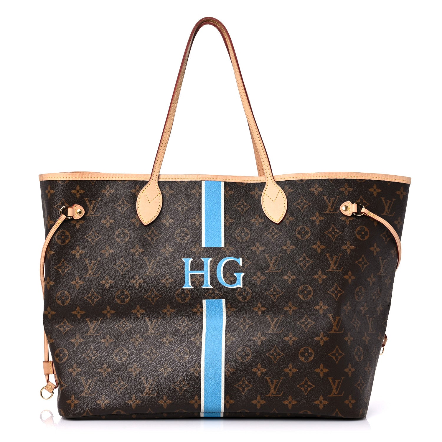 Louis Vuitton Monogram My LV Heritage Neverfull GM White Bleu Clair 2 of 14