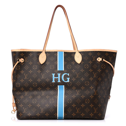 Louis Vuitton Monogram My LV Heritage Neverfull GM White Bleu Clair 2 of 14