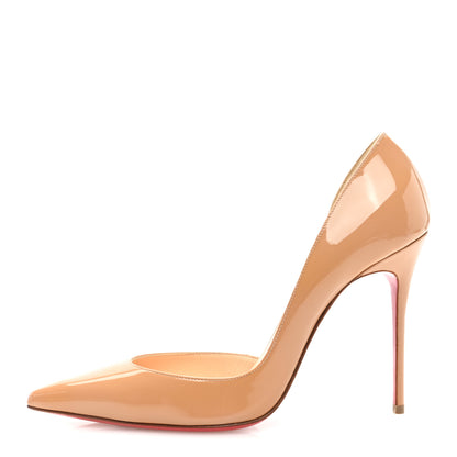 Christian Louboutin Patent Iriza 100 Pumps 40 Nude 1 of 7