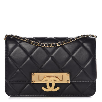 Chanel Lambskin Quilted Golden Class Wallet on Chain WOC Black 1 of 10