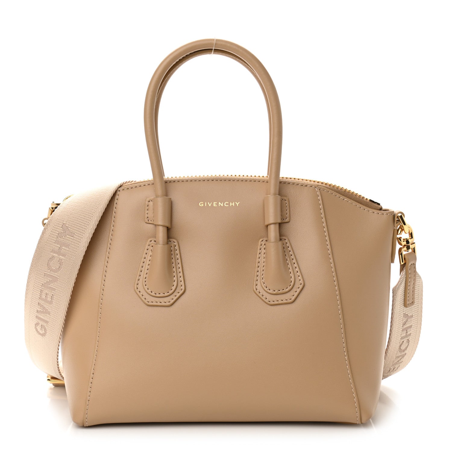 Givenchy Box Calfskin Mini Sport Antigona Top Handle Bag Beige Cappuccino 1 of 9
