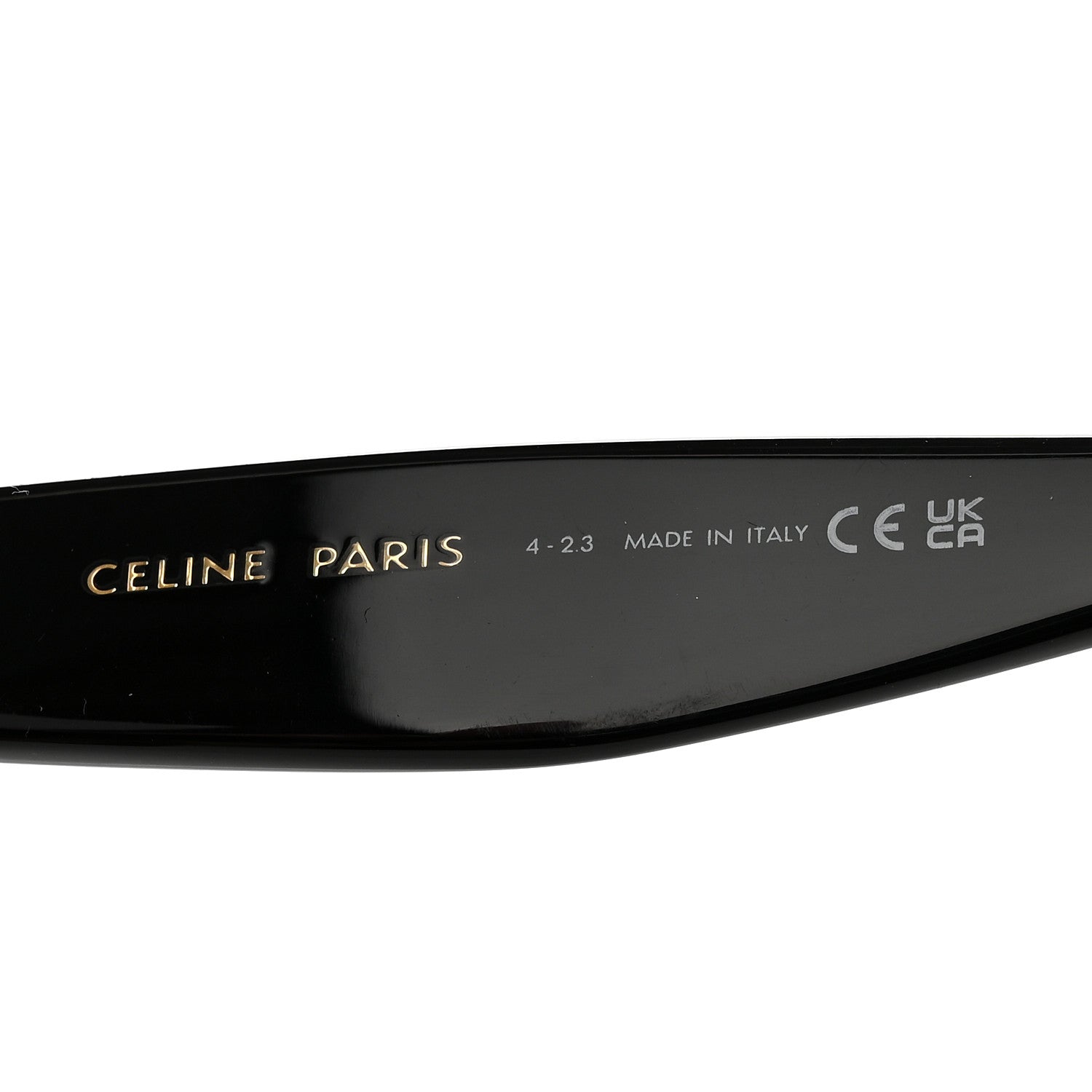 Celine Acetate Polarized Cat Eye Sunglasses CL4004IN Havana Black 6 of 7
