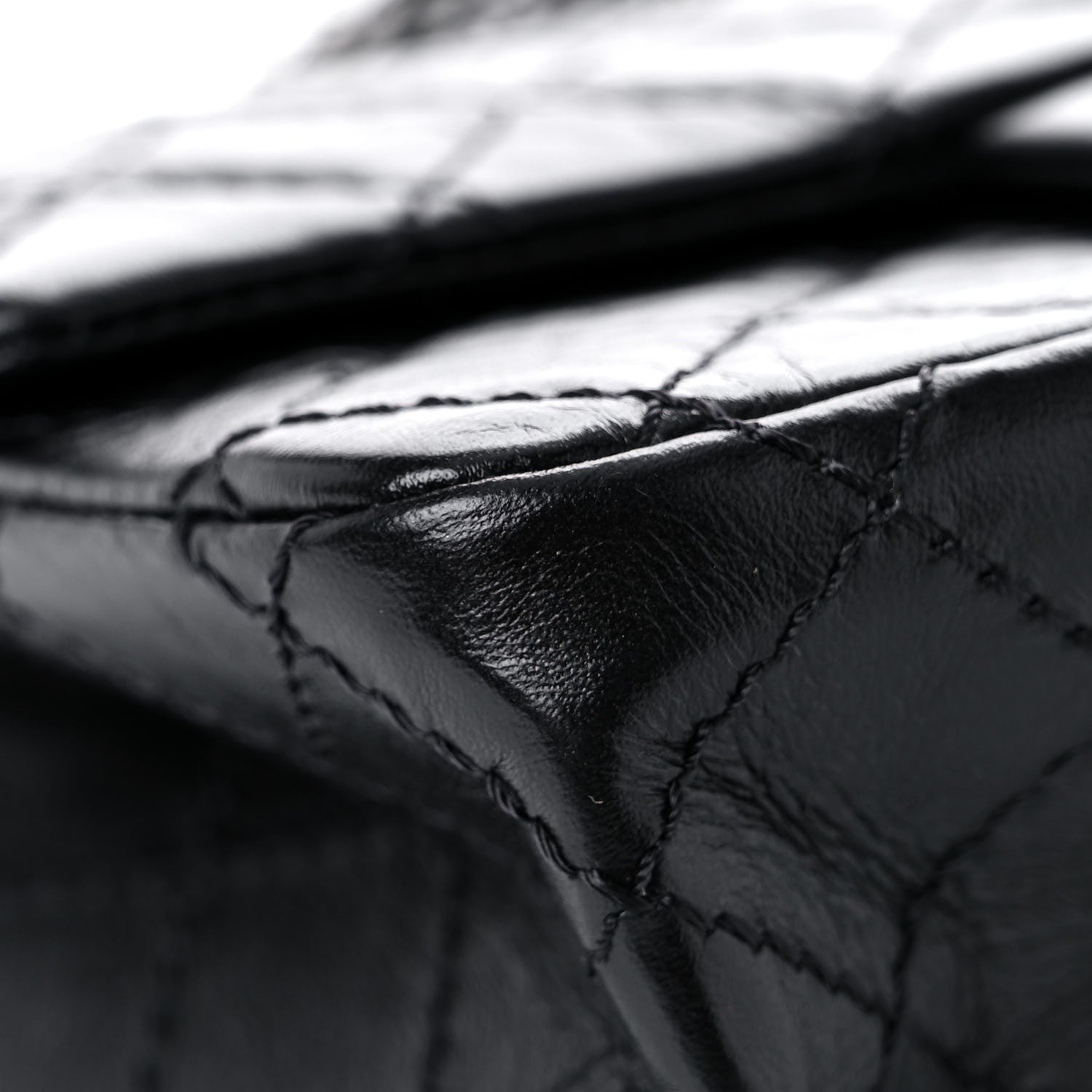Chanel Aged Calfskin Quilted 2.55 Reissue Mini Flap So Black 8 of 13