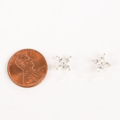 Tiffany Platinum Diamond .64ct Small Victoria Earrings 2 of 7