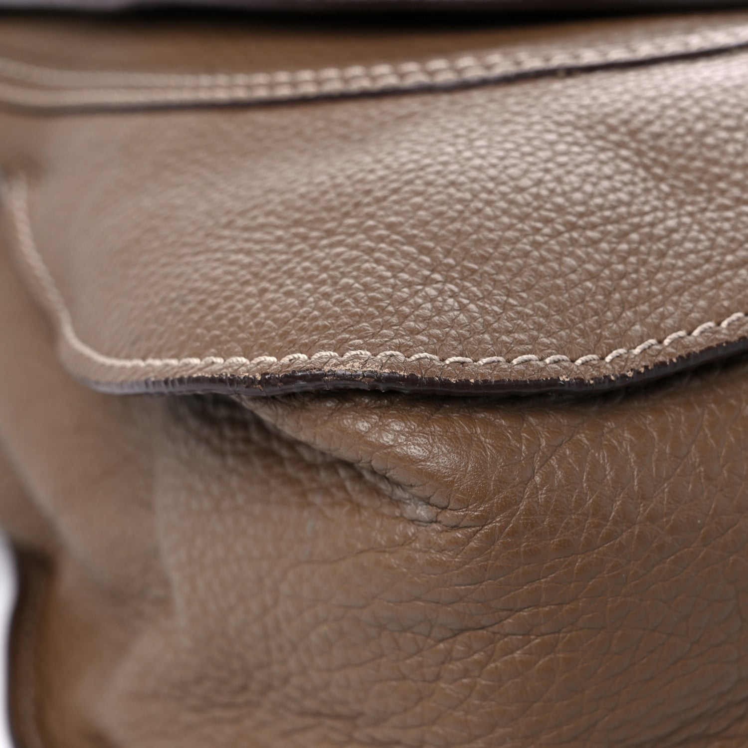 Chloe Calfskin Large Marcie Satchel Barbour Khaki 8 of 15