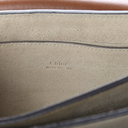 Chloe Suede Calfskin Small Faye Shoulder Bag Tobacco 10 of 11