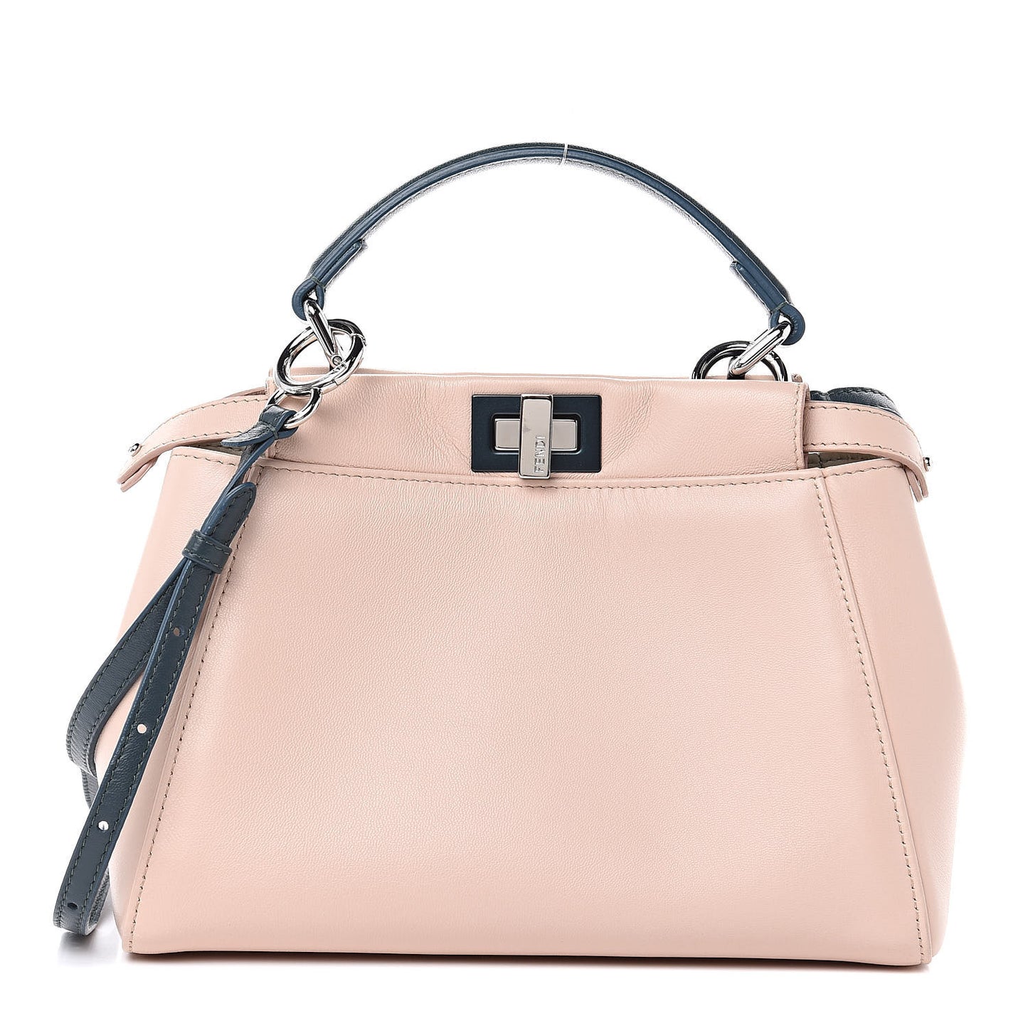 Nappa Colorblock Mini Peekaboo Iconic Satchel Soap Amazzonia Opal