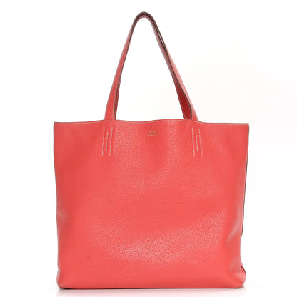 Hermes Taurillon Clemence Double Sens 36 Reversible Tote Peony Sanguine 1 of 17