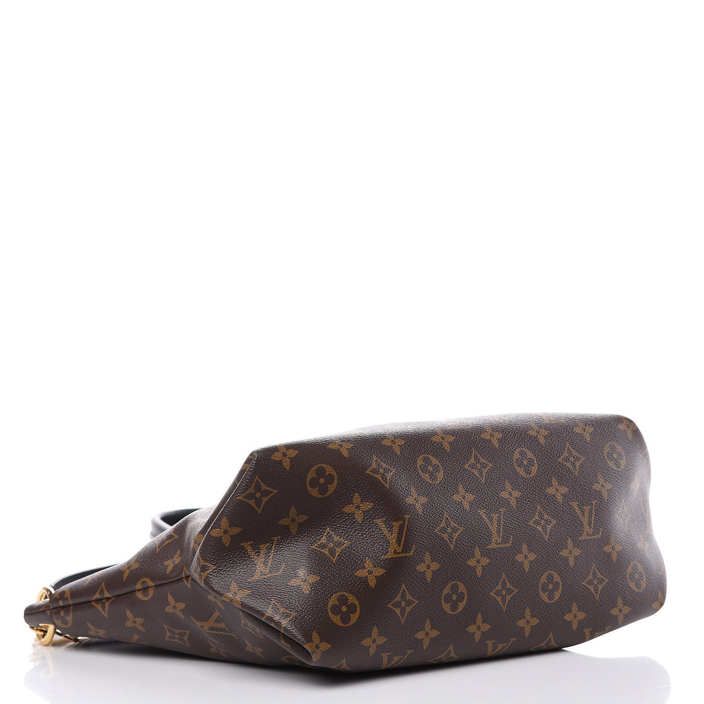 Monogram Flower Zipped Tote MM Black