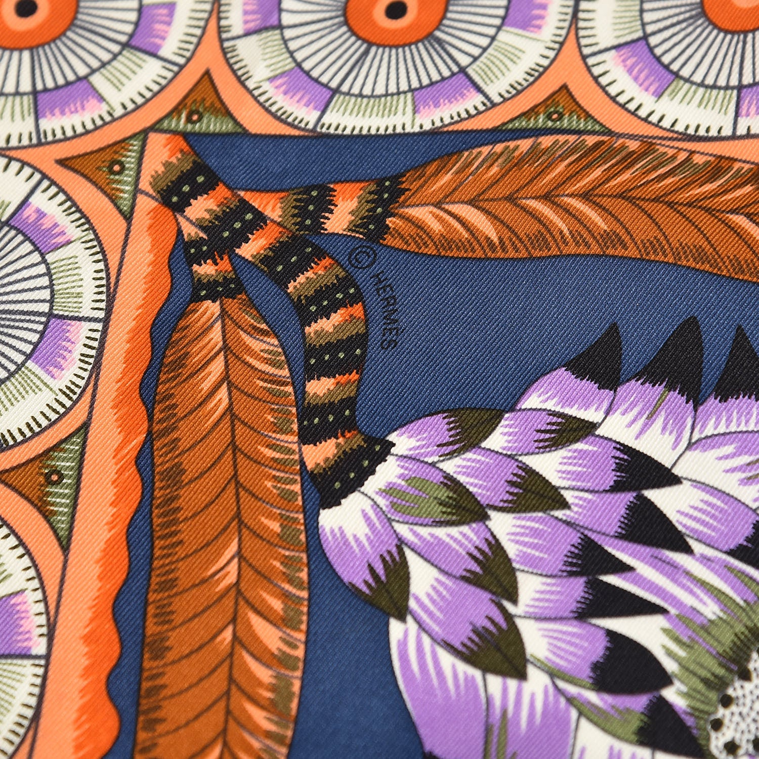 Hermes Silk Savana Dance Scarf 70 5 of 6