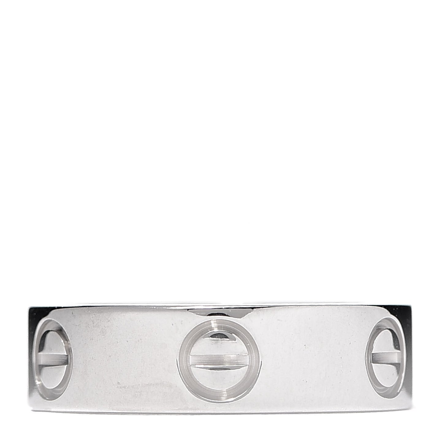18K White Gold 5.5mm LOVE Ring 52 6
