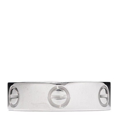 Cartier 18K White Gold 5.5mm LOVE Ring 52 6 3 of 6