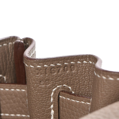 Hermes Togo Kelly Retourne 28 Etoupe 23 of 30