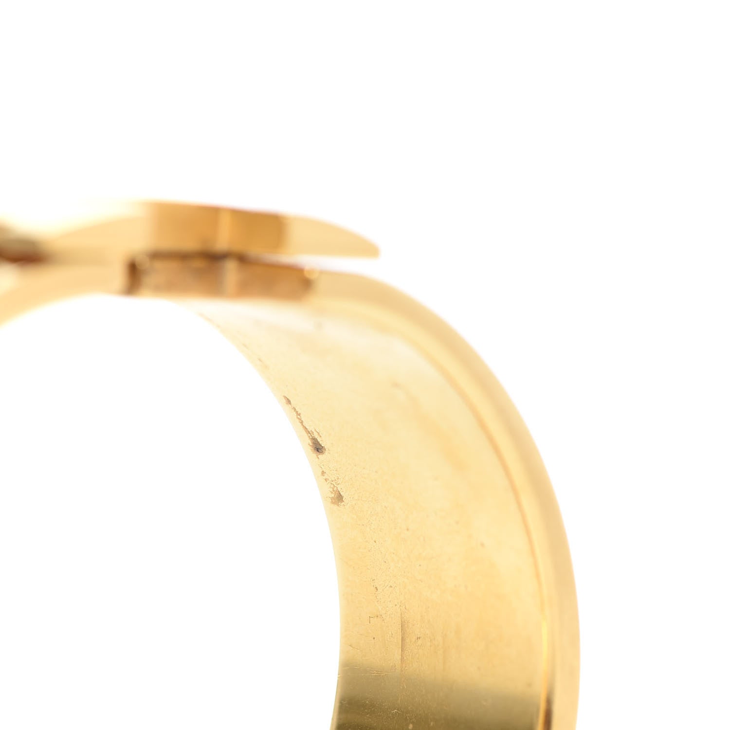 Hermes Enamel Wide Clic Clac H Bracelet GM Orange 5 of 6