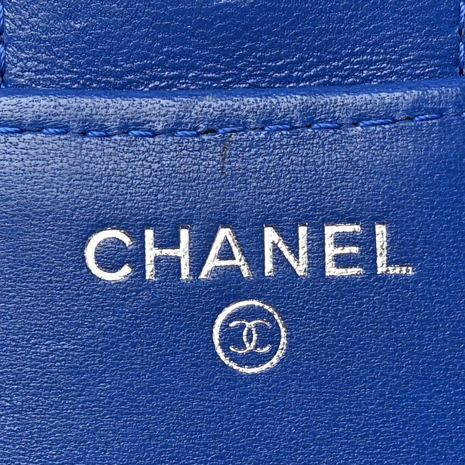 Chanel Lambskin Quilted Compact Flap Wallet Royal Blue 6 of 13