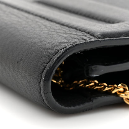 Fendi Vitello Flamingo Tube Wallet on Chain Black 14 of 14