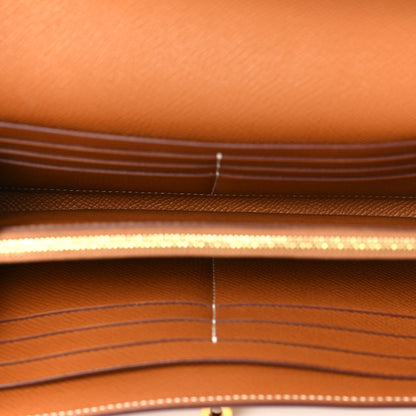 Hermes Epsom Kelly Longue Wallet Gold 5 of 6